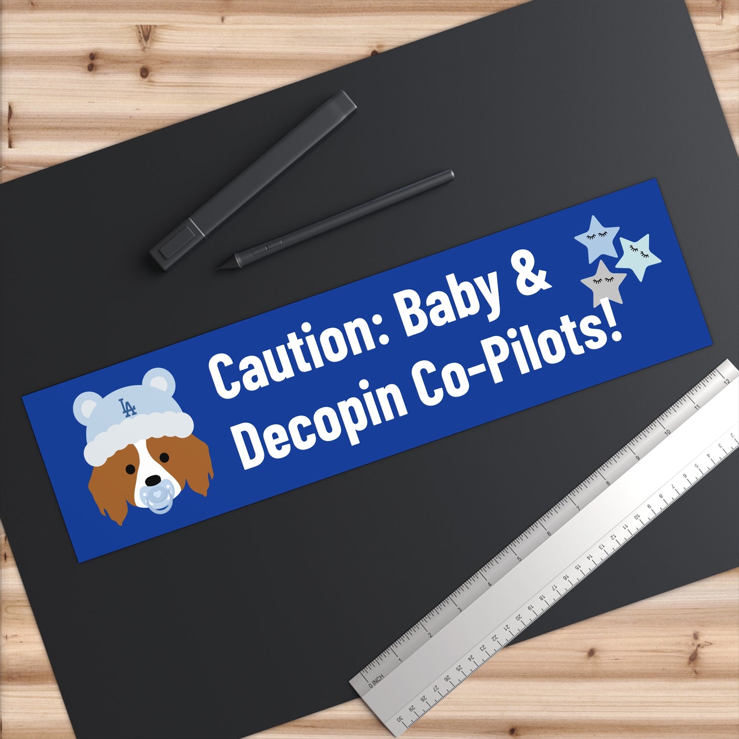 15. Caution: Baby & Decopin Co-pilots!: Bumper Stickers for Baby Boys