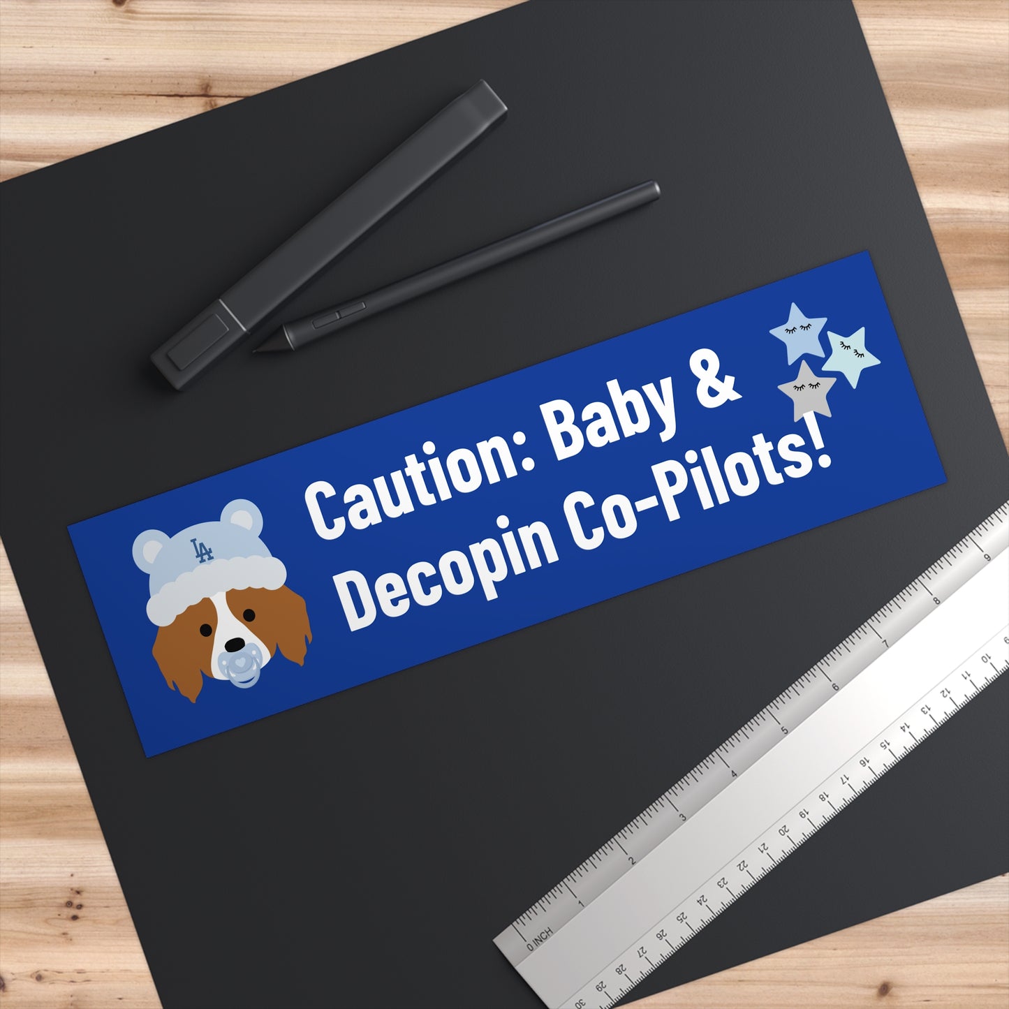 15. Caution: Baby & Decopin Co-pilots!: Bumper Stickers for Baby Boys