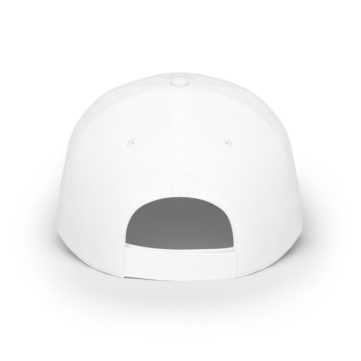 06. Decopin: Adults PRINTED Logo Adjustable Baseball Hat: White/Khaki