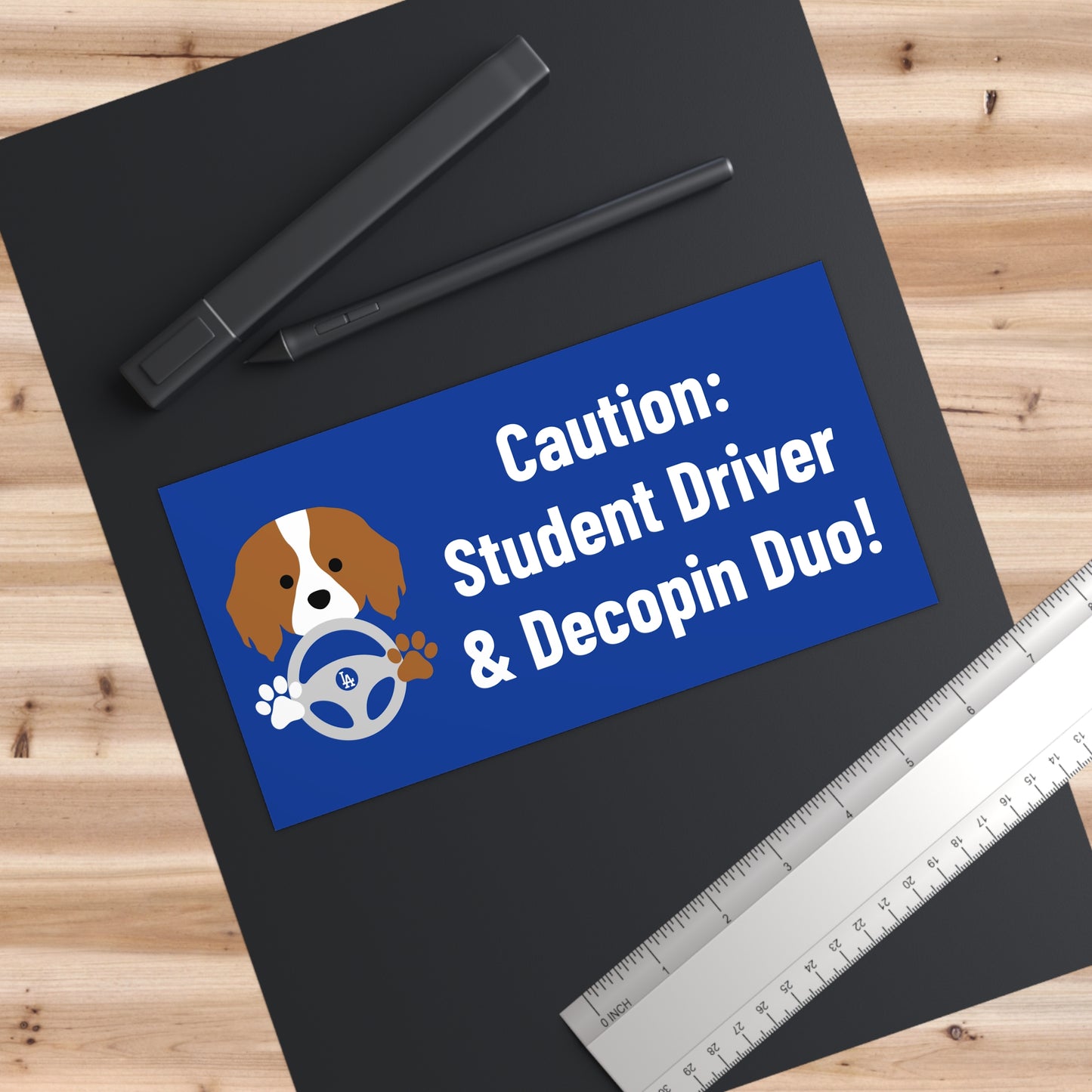 13. Caution: Student Driver & Decopin Duo!: Bumper Stickers