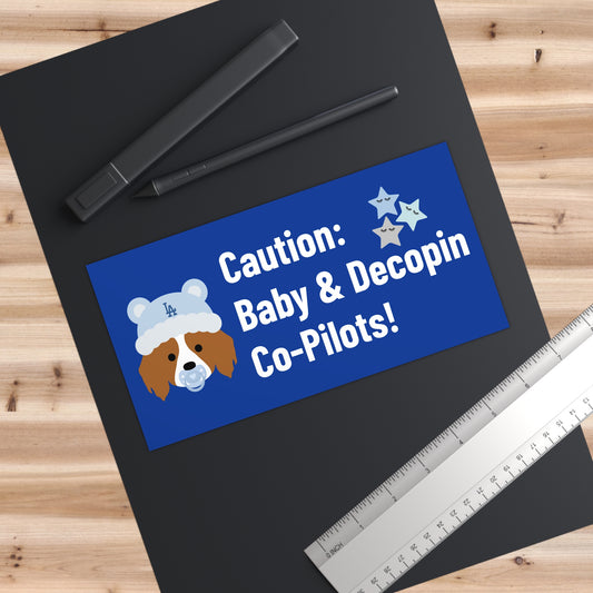 15. Caution: Baby & Decopin Co-pilots!: Bumper Stickers for Baby Boys