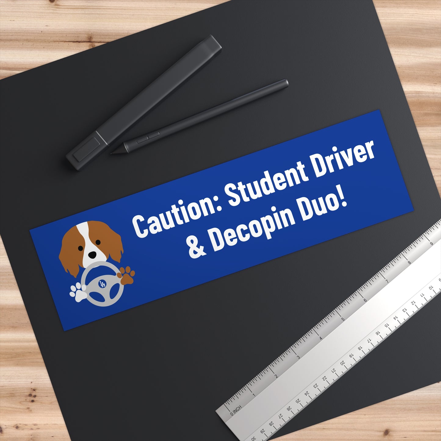 13. Caution: Student Driver & Decopin Duo!: Bumper Stickers