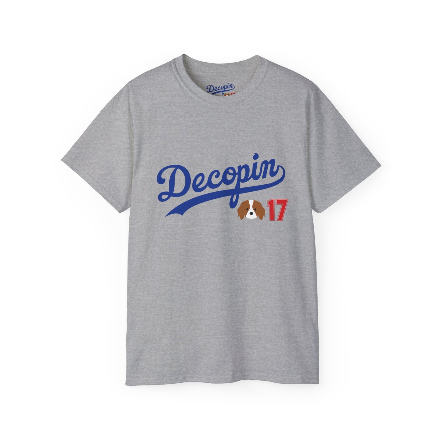 04. Decopin+OHTANI 17: Unisex T-shirts Gray/White