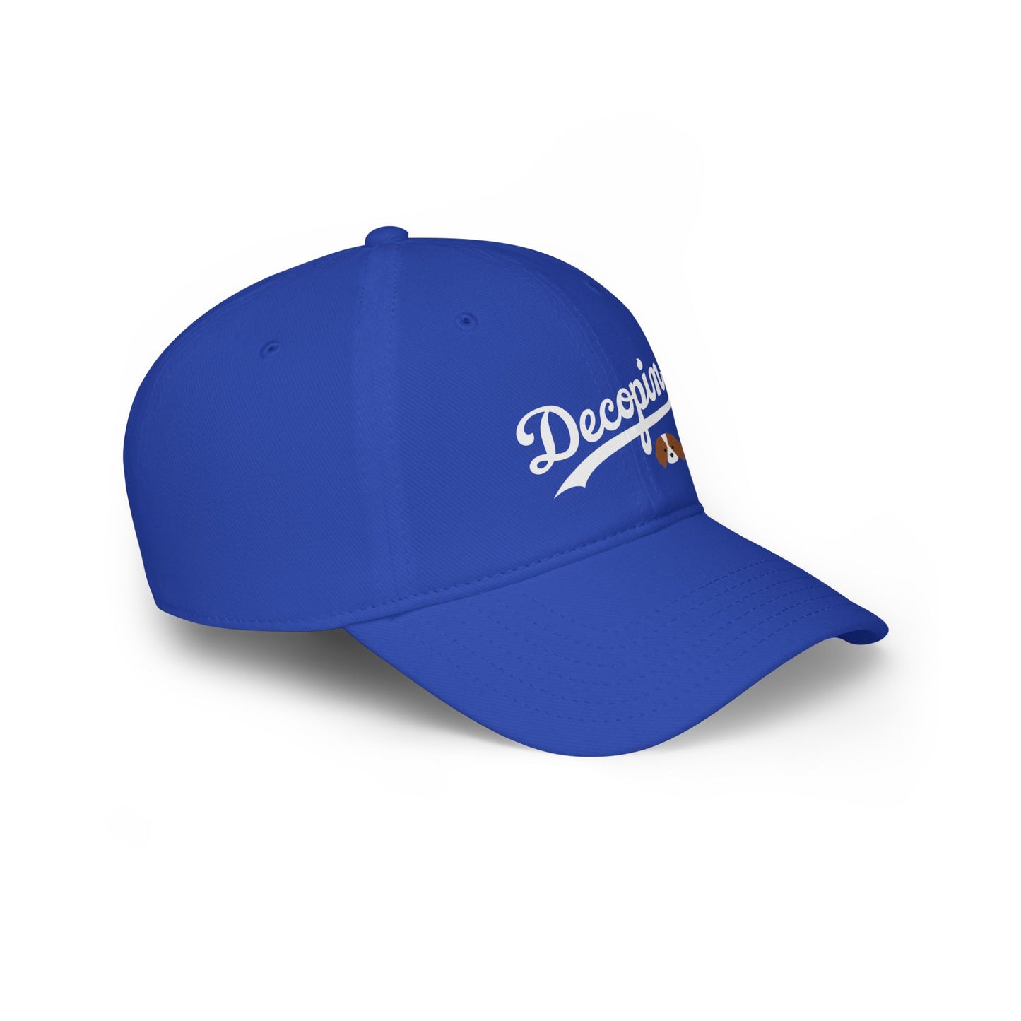 05. Decopin: Adults PRINTED Logo Adjustable Baseball Hat: Blue/Black/Navy