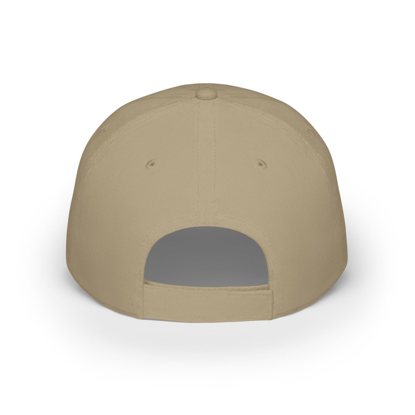 06. Decopin: Adults PRINTED Logo Adjustable Baseball Hat: White/Khaki