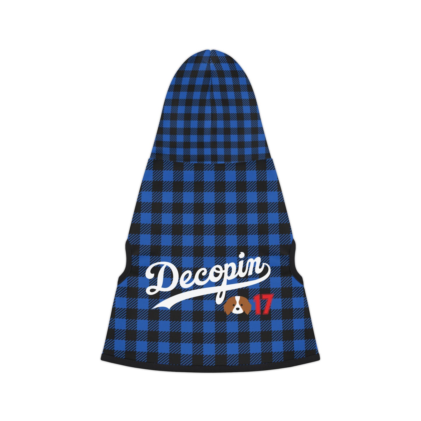 18. Decopin+Ohtani 17: Pet Hoodie: Blue Plaid